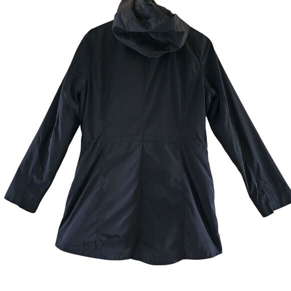 Michael Kors Missy Hooded Coat Women Size S Black Long Sleeve Full Zip Polyester - Picture 3 of 13